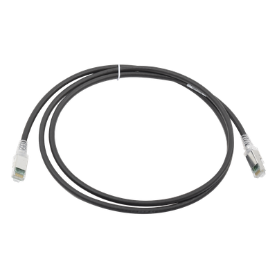Patch Cord Z-MAX Cat6A S/FTP, CM/LS0H, 1.52 Metros (5 Pies), Color Negro, Versión Bulk (Sin Empaque Individual)