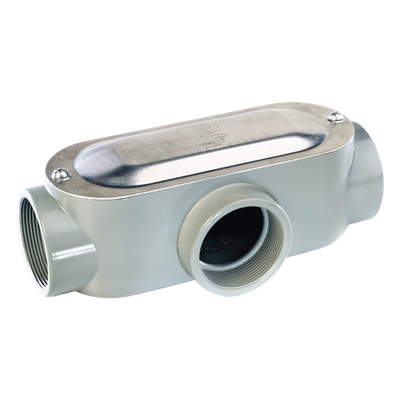 Caja Condulet Tipo: T de 1" (25.4 mm). Incluye tapa y Tornillos.