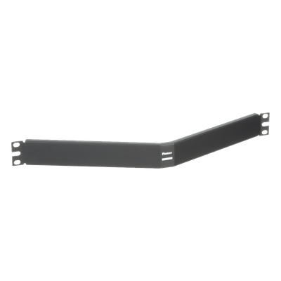 Tapa Ciega Para Rack Estándar de 19in, Angulado, de Acero, 1UR, Color Negro