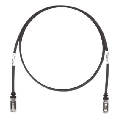 Patch Cord Cat6A, Blindado S/FTP, CM/LS0H, 10 Metros (32.81 Pies), Color Negro