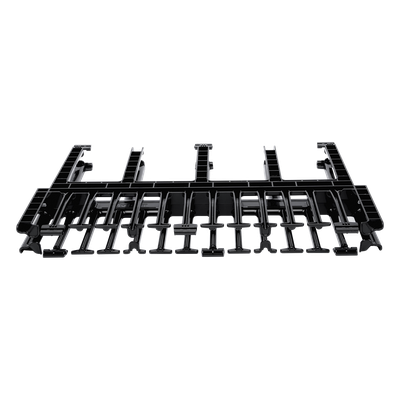 Organizador de Cables Horizontal NetManager de Alta Densidad, Doble (Frontal y Posterior), Para Rack de 19in, 1UR, Color Negro
