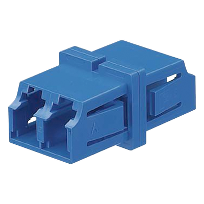 Módulo Acoplador LC Duplex, Para Fibra Monomodo, Color Azul