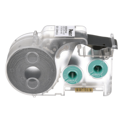 Casete de 200 Etiquetas Autolaminadas de 19 x 38.1 mm (0.75 x 1.5 pulgadas), para Cables de 4.1 a 8.1 mm (0.16 a 0.32 pulgadas) de Diámetro, Área de Impresión Color Blanco