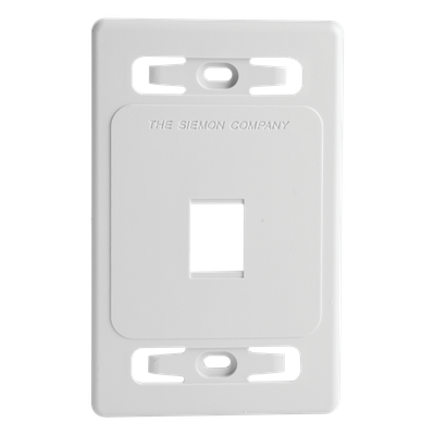 Placa de Pared Modular MAX, de 1 Salida, Color Blanco