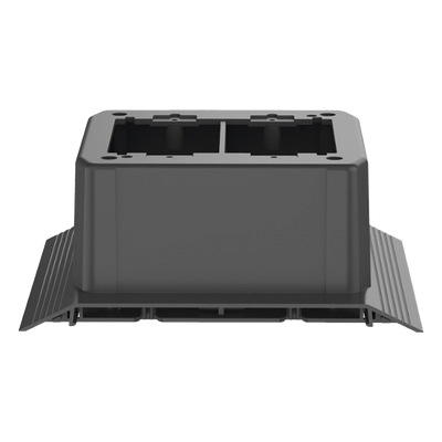 Caja de Conexión Doble, Para Uso con Canaleta de Piso AFR4BCBL6, Material PVC Rígido, Color Negro 