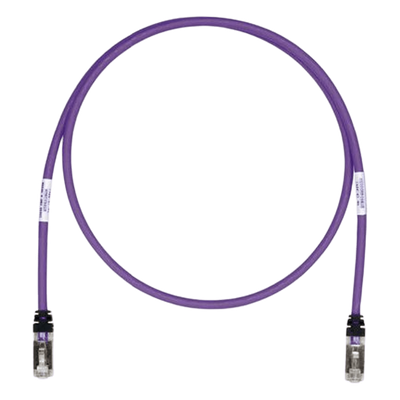 Patch Cord Cat6A, Blindado S/FTP, CM/LS0H, 3.96 Metros (13 Pies), Color Violeta