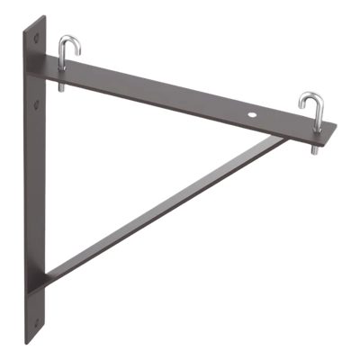 Kit de Soporte Triangular a Pared, Para Escalerillas de 12 y 6 in de Ancho, de Acero, Color Negro