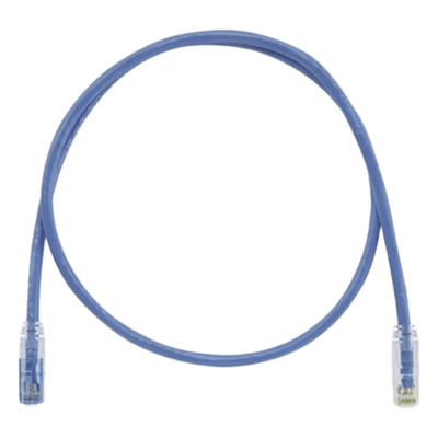 Cable de Parcheo TX6 Llaveado Azul, UTP Cat6, 24 AWG, CM, Color Azul, 0.91 Metros (3 Pies)