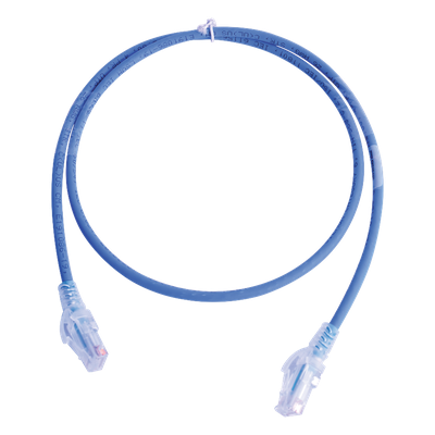Patch Cord MC5 Modular Cat5e UTP, CM/LS0H, 2.13 Metros (7 Pies), Color Azul, Versión Bulk (Sin Empaque Individual)
