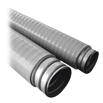 Tubo Flexible tipo Liquidtight de 2 1/2" (63 mm). Acero + Forro PVC. Rollo de 10 Metros.
