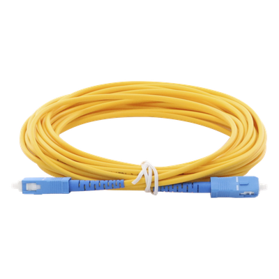 Jumper de Fibra Óptica Monomodo SC/UPC-SC/UPC Simplex de 6 Metros (19.69 Pies), 3mm