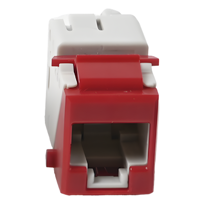 Jack Ultramax Cat6a, Utp, Tipo Keystone, Color Rojo, Punch Down