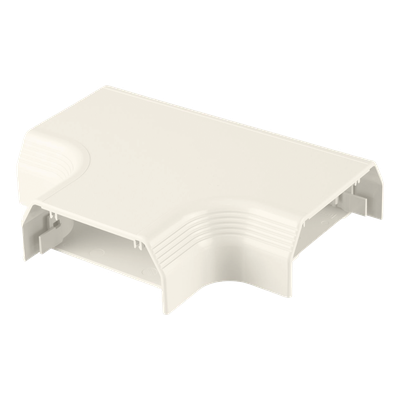 Accesorio en "T", para uso con canaleta T70, Material PVC Rígido, Color Blanco