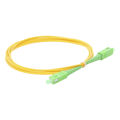 Jumper de Fibra Óptica Monomodo SC/APC-SC/APC Simplex de 2 Metros (6.56 Pies), 2mm