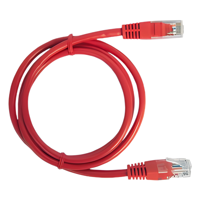 Cable de Parcheo UTP Cat5e - 2.0 Metros (6.56 Pies) - Rojo