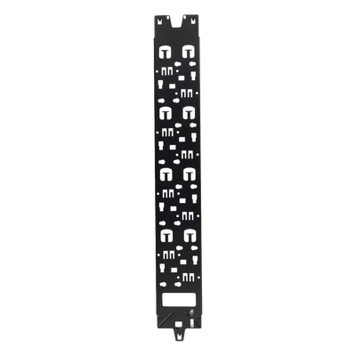 Panel Administrador de Cables Vertical para Gabinete FlexFusion™ de 45RU, Acepta Anillos en D, Anillos S1DR, S2DR y L; S1LR, S2LR, Color Negro