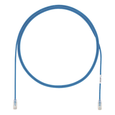 Cable de Parcheo UTP Cat6A, CM/LSZH, Diámetro Reducido (28AWG), Color Azul, 3 Metros (9.84 Pies).