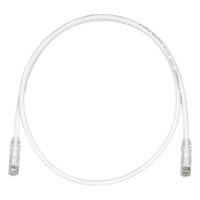Cable de Parcheo TX6, UTP Cat6, 24 AWG, CM, Color Blanco Mate, 50 cm (19.69 pulgadas)