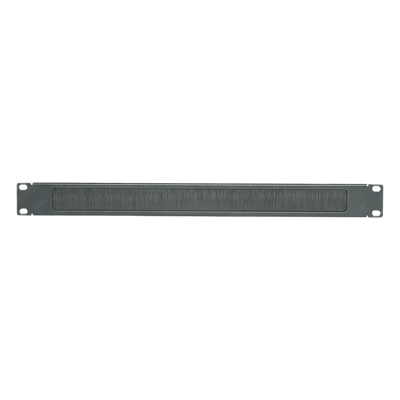 Tapa Ciega para Rack de 19in, Tipo Cepillo de Nylon, para Paso de Cables y Mejor Manejo Térmico, Color Negro, 1 UR