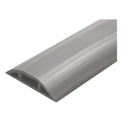 Canaleta flexible gris de PVC auto extinguible,  (Rollo de 25mts.) (9300-05030)
