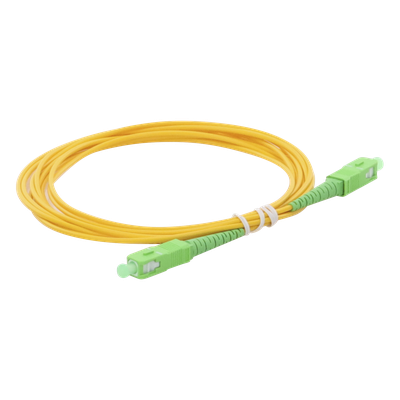 Jumper de Fibra Óptica Monomodo SC/APC-SC/APC Simplex de 3 Metros (9.84 Pies), 2mm