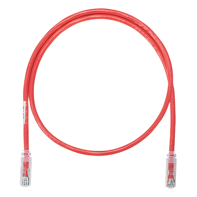 Cable de Parcheo UTP Categoría 6, con Plug Modular en Cada Extremo - 3 Metros (9.84 Pies) - Rojo