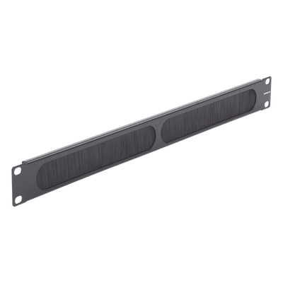 Tapa Ciega para Rack de 19in, Tipo Cepillo de Nylon, para Paso de Cables y Mejor Manejo Térmico, Color Negro, 1UR