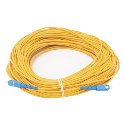 Jumper de Fibra Óptica Monomodo SC/UPC-SC/UPC Simplex de 50 Metros (164.04 Pies), 3mm