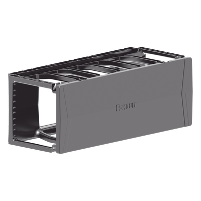 Organizador de Cables Horizontal PatchRunner™, Sencillo (Solo Frontal), Para Rack de 19in, 4UR