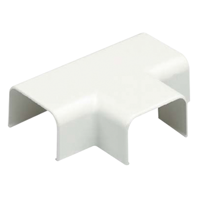 Accesorio en "T", para uso con canaleta LD10, material ABS, Color Blanco Mate