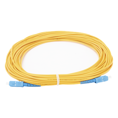 Jumper de Fibra Óptica Monomodo SC/UPC-SC/UPC Simplex de 10 Metros (32.81 Pies), 3mm