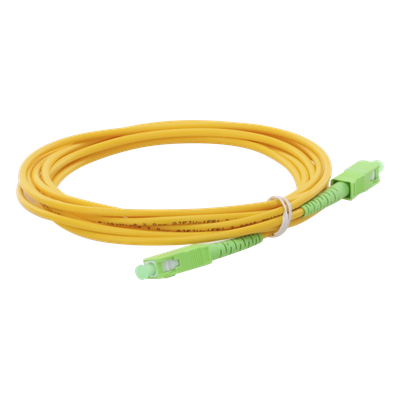 Jumper de Fibra Óptica Monomodo SC/APC-SC/APC Simplex de 2 Metros (6.56 Pies) 3mm