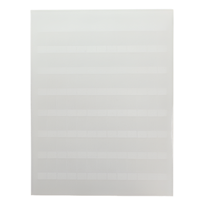 Hojas con 5000 Etiquetas Auto-Laminadas para Impresora Láser/Inyección de Tinta, para Cables de 3 a 7.1 mm de Diámetro (12 - 10 AWG), Color Blanco