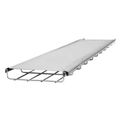 Tapa de 3 metros para charola tipo malla de 150 mm de ancho, cualquier peralte, con acabado Electro Zinc 