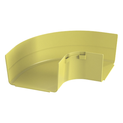 Ángulo Recto a 90º Horizontal, Para Canaletas FiberRunner™ 6X4, Color Amarillo