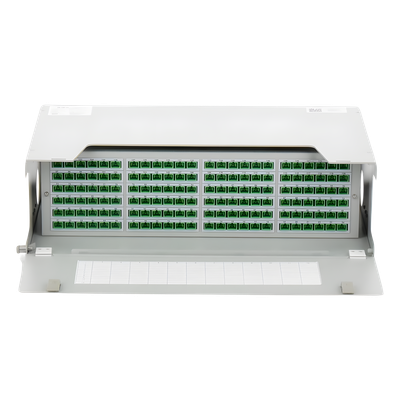 Distribuidor de Fibra Óptica para 144 Empalmes, con 144 Acopladores SC/APC y 144 Pigtails SC/APC, 19, 3 UR
