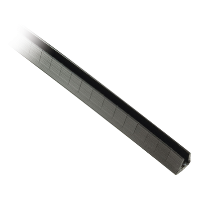Cubre-filos Ranurado con Adhesivo, para Bordes de 1.6 a 2.5mm, de 30.5m de Largo, Color Negro