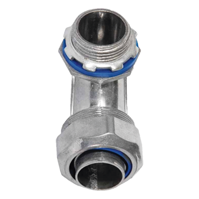 Conector Curvo para tubo tipo Liquidtight de 1/2"  (13 mm). Compatible con ANC-COT12.