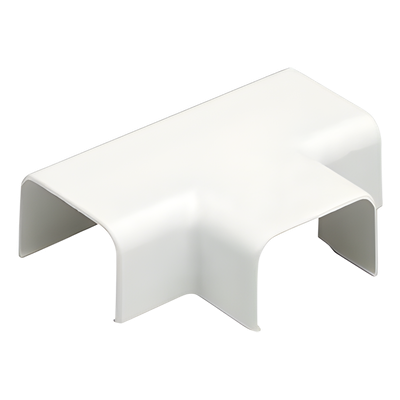Conexión en "T", para uso con canaleta LD5, material ABS, Color Blanco Mate