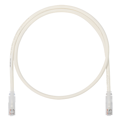 Cable de Parcheo UTP, Cat6A, 24 AWG, CM, Color Blanco, 5.18 Metros (17 Pies)