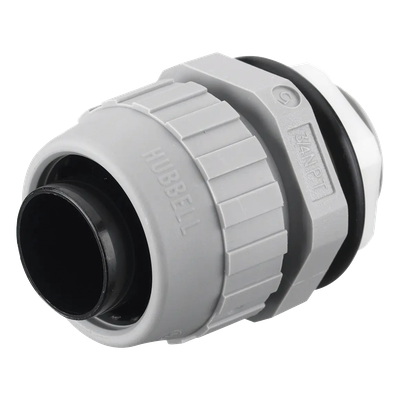 Conector Recto de Nylon de 3/4" para Tubería Liquidtight Polytuff.