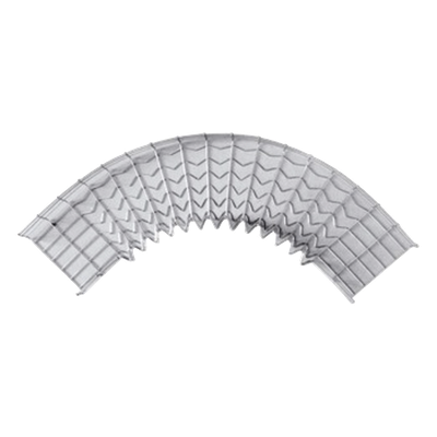 Curva Pre-Fabricada Horizontal de 90° con medidas de 54 mm de Peralte y 100 mm Ancho (54/100 mm)