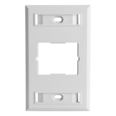Placa de Pared CT, Para un Acoplador, Color Blanco