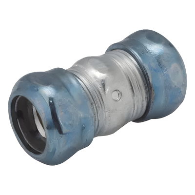 Cople Compresión Hermético de Acero Galvanizado para Pared Delgada de 1 1/2" .