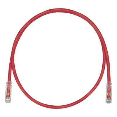 Cable de Parcheo UTP, Cat6A, 24 AWG, CM, Color Rojo, 21.34 Metros (70 Pies)