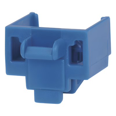 Kit de 10 Dispositivos para Bloquear Puertos Jack RJ45, Color Azul, Incluye Llave de Extracción