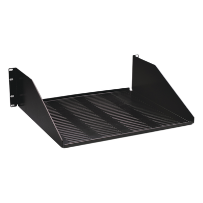 Charola para soportar equipo en Rack de 19in, ventilada, 3UR, Color Negro