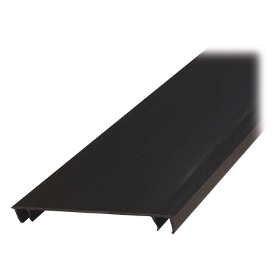 Tapa para Canaleta Ranurada Tipo H, de 55.1 mm de Ancho, 1828.8 mm de Largo, Color Negro