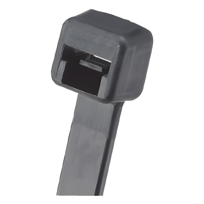 Cincho de Nylon 6.6 Pan-Ty™, 142mm largo x 2.5mm ancho, Color Negro, Exterior Resistente a Rayos UV, Paquete de 1000pz