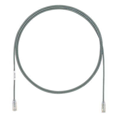 Cable de Parcheo UTP Cat6A, CM/LSZH, Diámetro Reducido (28AWG), Color Gris, 19.81 Metros (65 Pies)